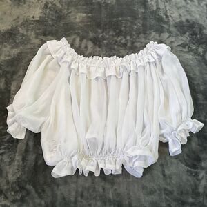 Lady Sloth Women's White Blouse